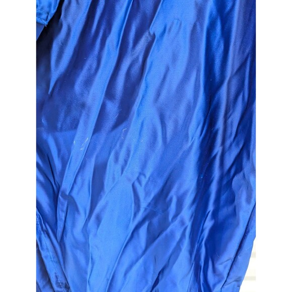 Blue Silky Kimono Robe With Red & Yellow Embroidered Rose Design - Picture 8 of 11